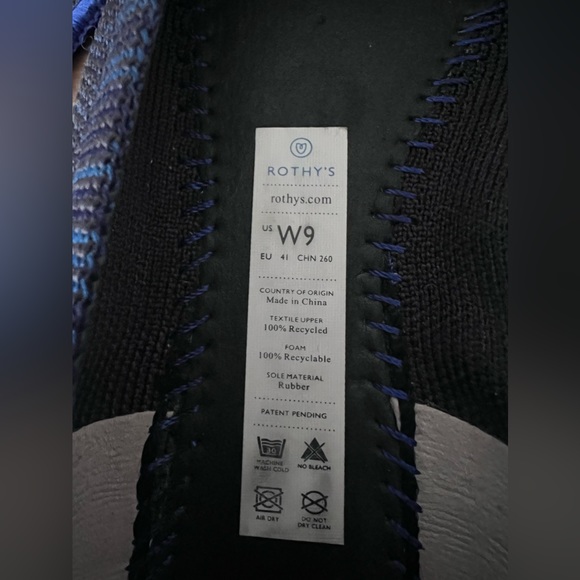 Rothy’s The Point Maritime Navy Blue Flats Women’s Size 9 - Picture 11 of 11